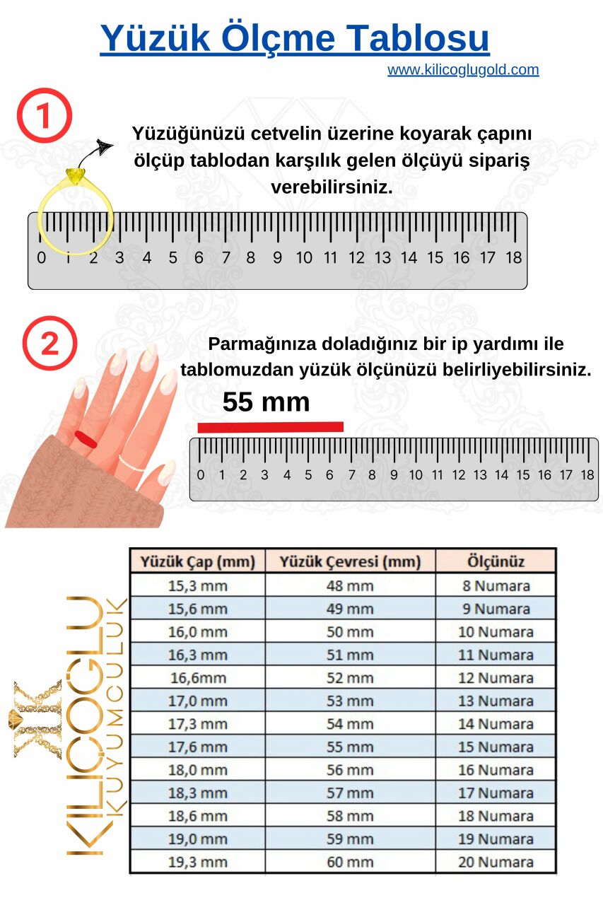 Yüzük Ölçüsü Nasıl Alınır