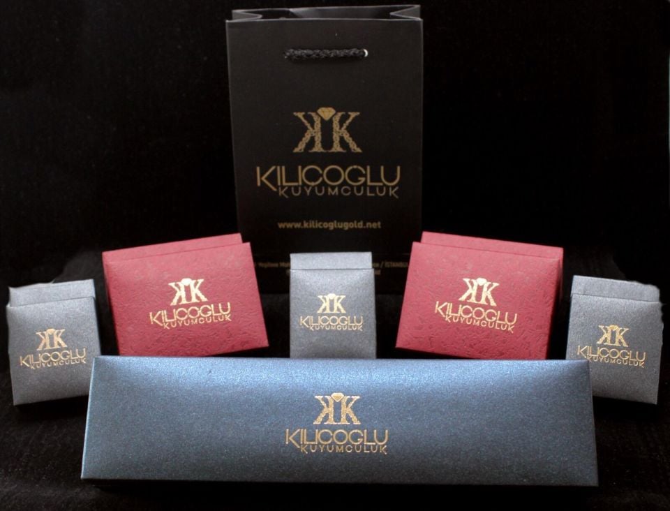 Damla Sarı Topaz Renk Taşlı 14 Ayar Altın Kolye