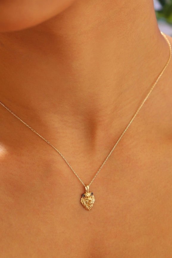 14 Ayar Aslan Altın Kolye H20-KY