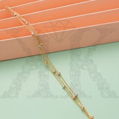 Üçlü Dorika 14 Ayar Altın Bileklik BCB839