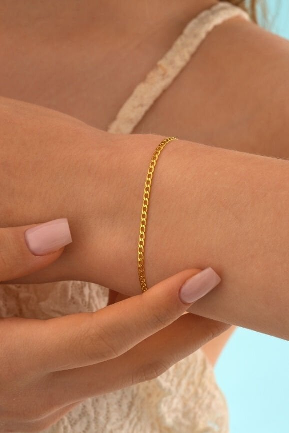 14 Ayar 2.5 mm Gurmet Altın Bileklik
