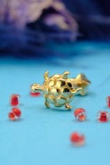 14 Ayar Altın Kaplumbağa Tragus Küpe GGG3